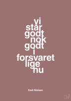 plakat: vi står godt nok godt i forsvaret lige nu - plum-Håndbold-A1two3