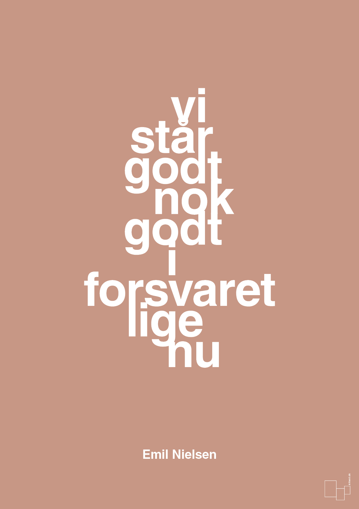 plakat: vi står godt nok godt i forsvaret lige nu - powder-Håndbold-A1two3