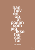 plakat: han hev en op af posen som jeg ikke har set før - cider spice-Håndbold-A1two3