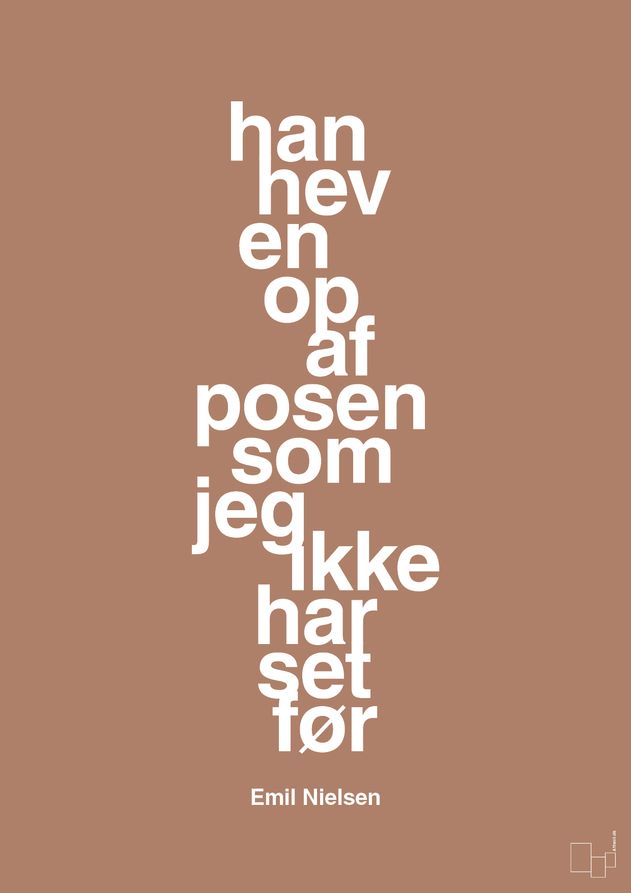 plakat: han hev en op af posen som jeg ikke har set før - cider spice-Håndbold-A1two3