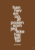 plakat: han hev en op af posen som jeg ikke har set før - dark brown-Håndbold-A1two3