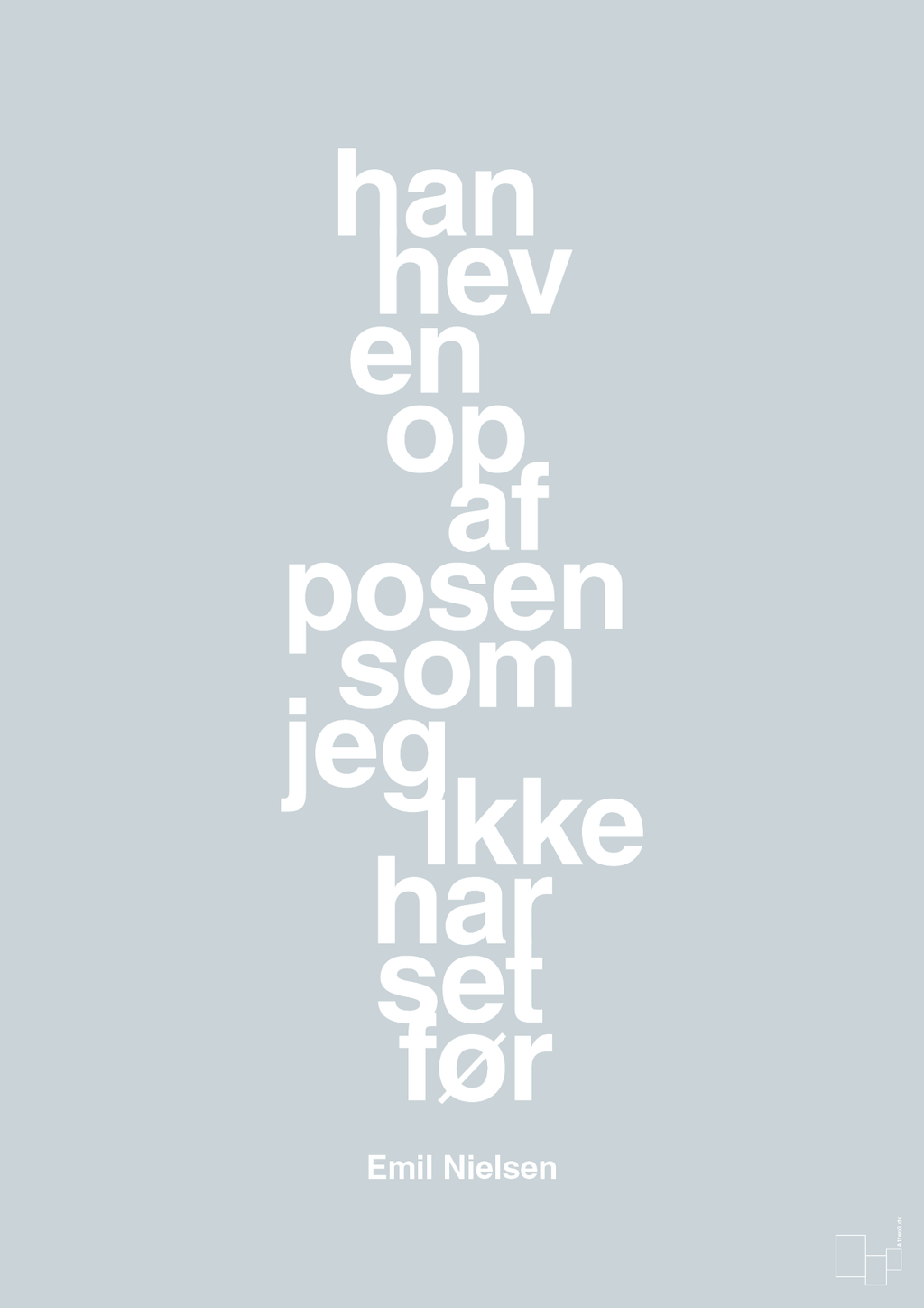 plakat: han hev en op af posen som jeg ikke har set før - light drizzle-Håndbold-A1two3