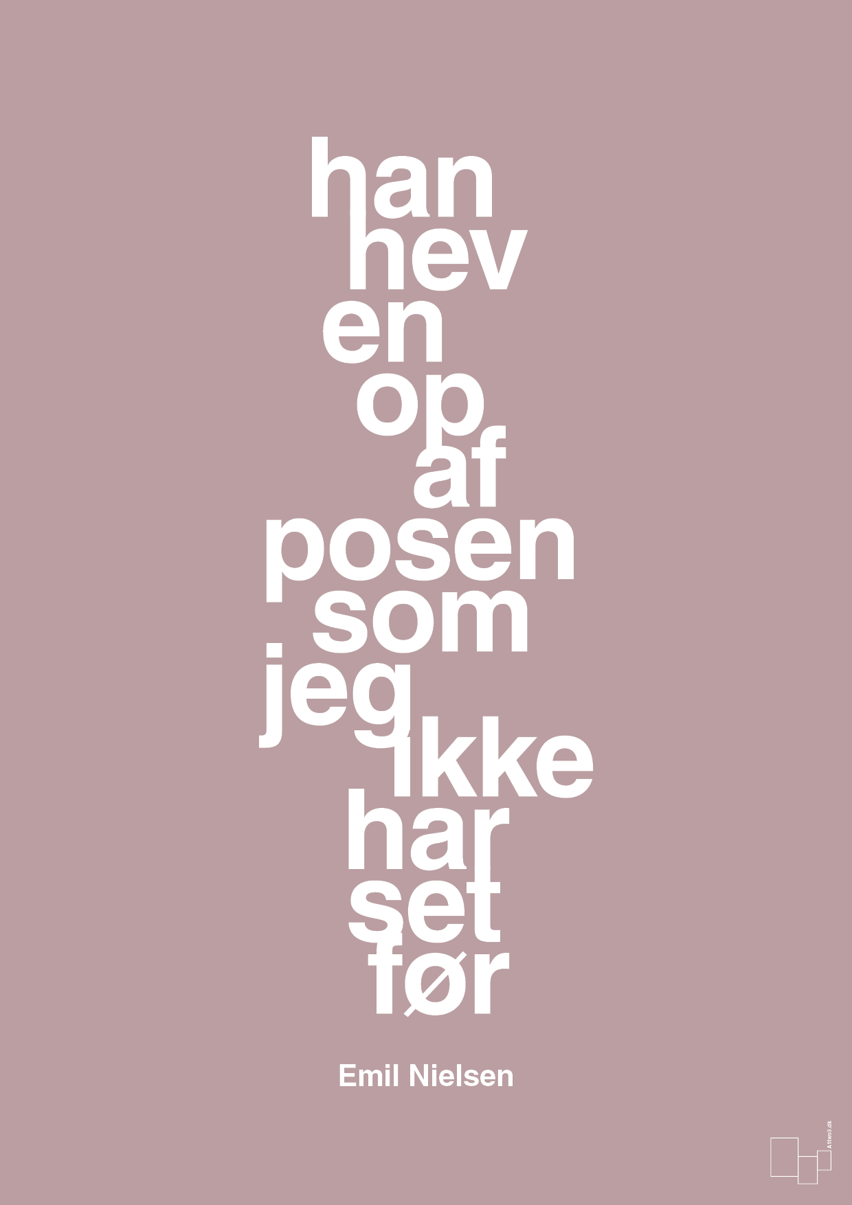 plakat: han hev en op af posen som jeg ikke har set før - light rose-Håndbold-A1two3