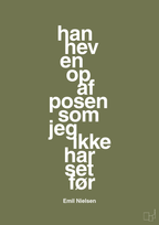 plakat: han hev en op af posen som jeg ikke har set før - secret meadow-Håndbold-A1two3