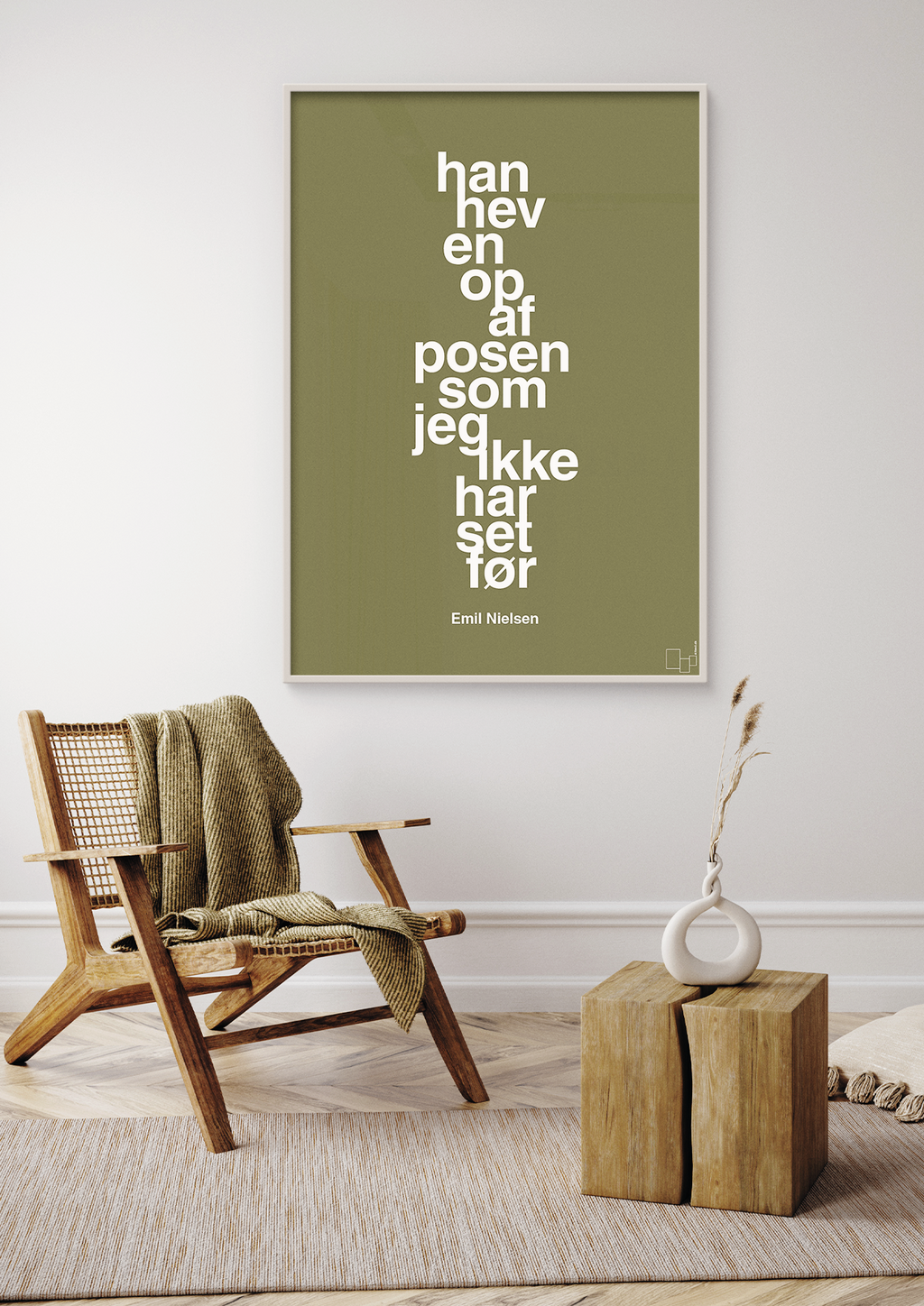 plakat: han hev en op af posen som jeg ikke har set før - back to nature-Håndbold-A1two3