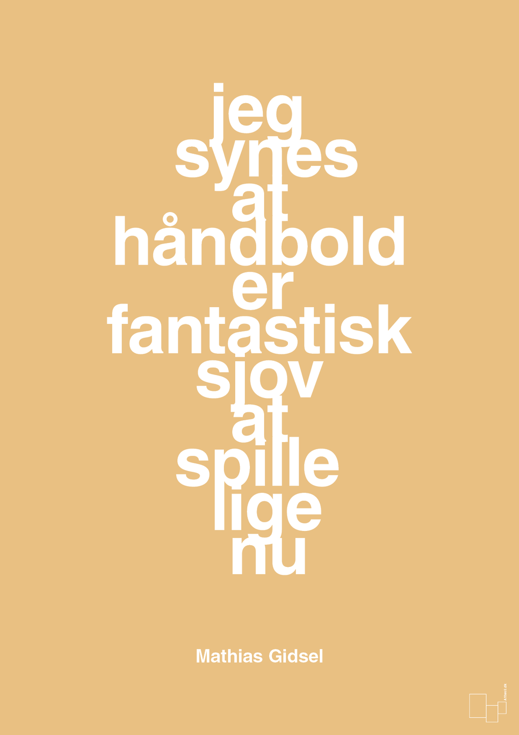 plakat: jeg synes at håndbold er fantastisk sjov at spille lige nu - charismatic-Håndbold-A1two3