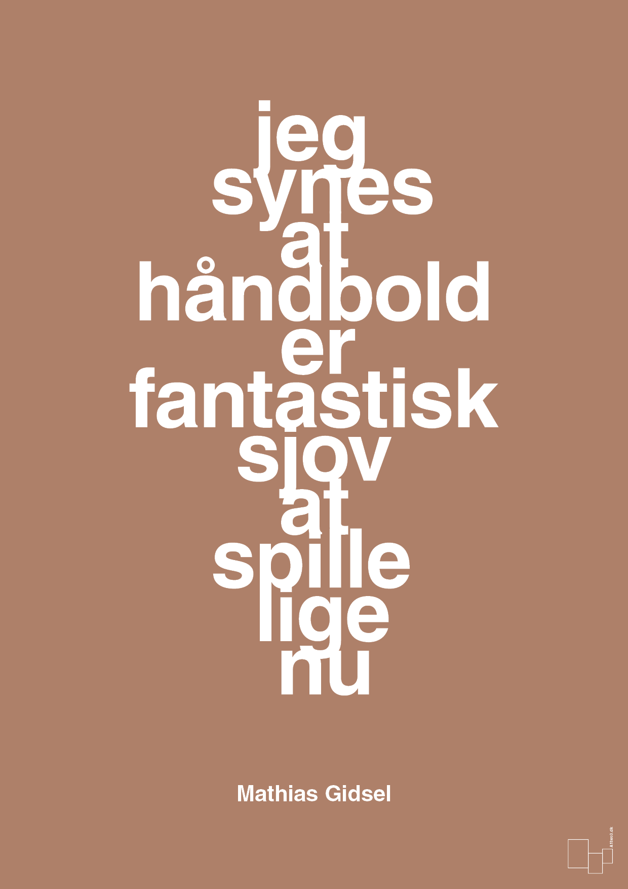 plakat: jeg synes at håndbold er fantastisk sjov at spille lige nu - cider spice-Håndbold-A1two3