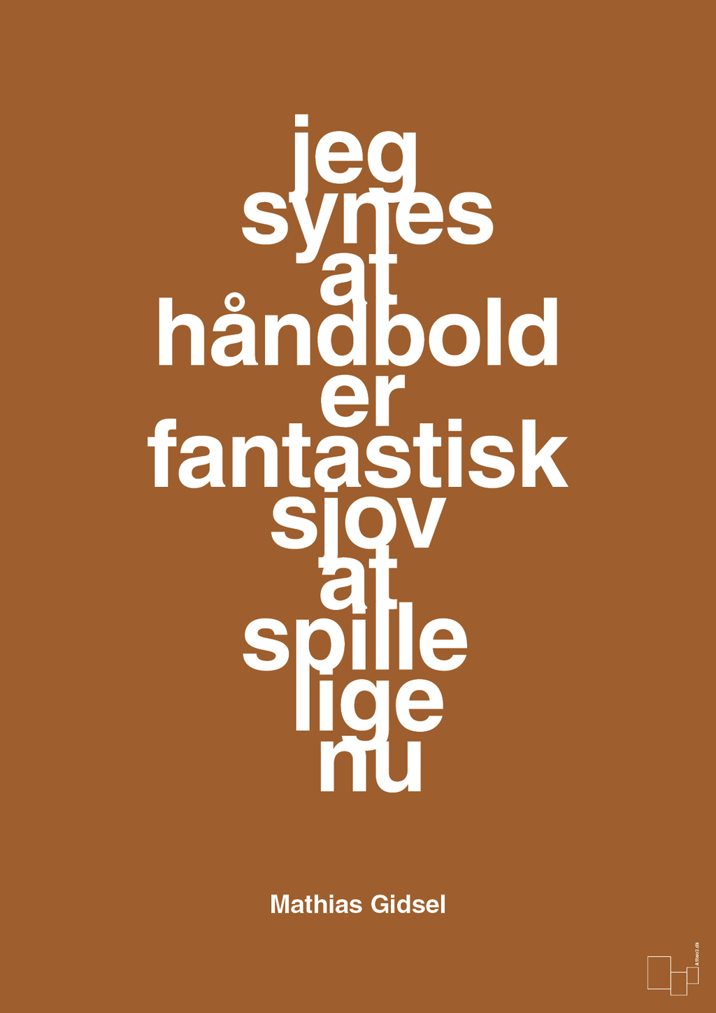 plakat: jeg synes at håndbold er fantastisk sjov at spille lige nu - cognac-Håndbold-A1two3