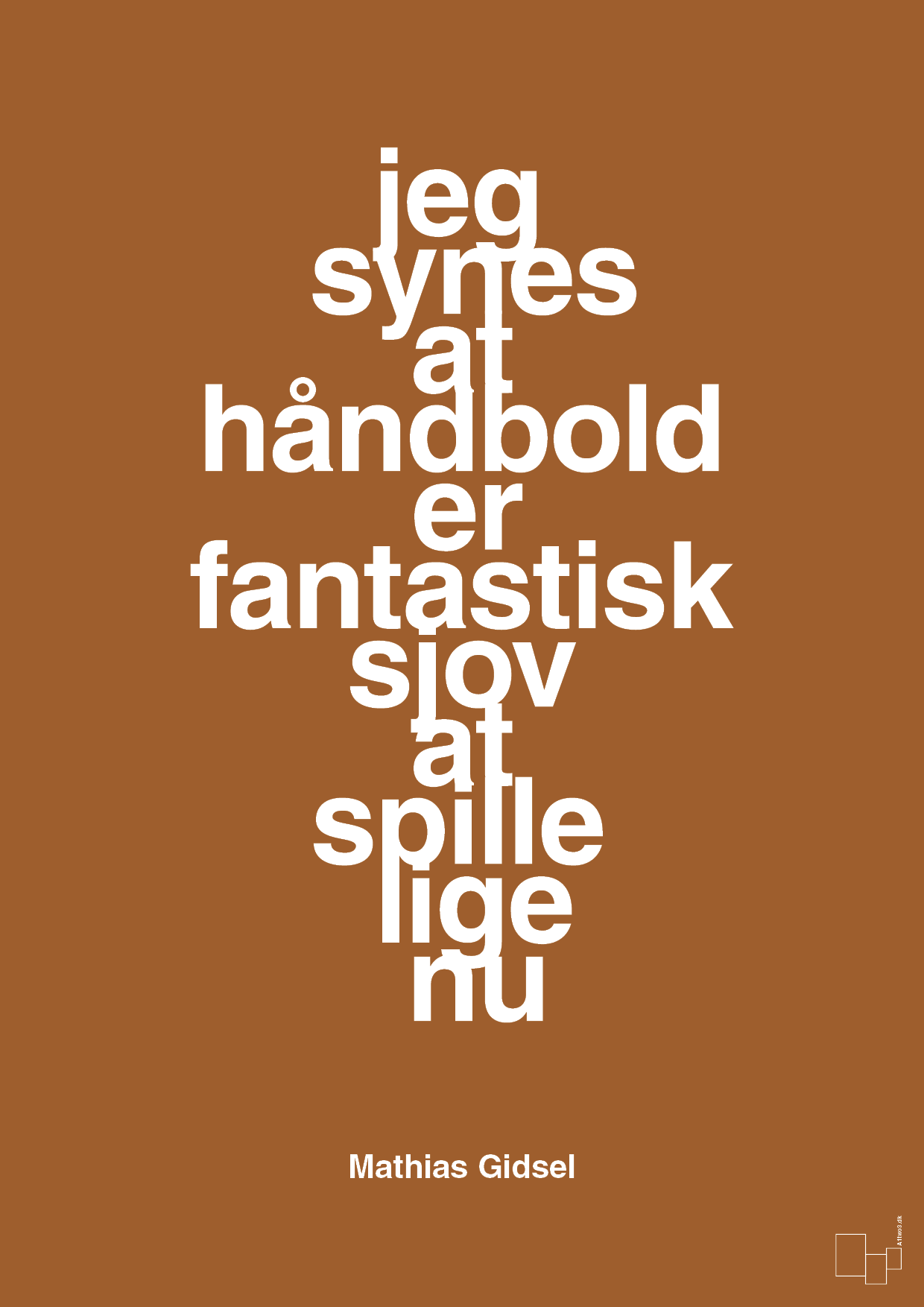 plakat: jeg synes at håndbold er fantastisk sjov at spille lige nu - cognac-Håndbold-A1two3