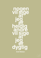 plakat: nogen vil sige at jeg er heldig andre vil sige at jeg er dygtig - back to nature-Håndbold-A1two3