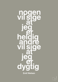 plakat: nogen vil sige at jeg er heldig andre vil sige at jeg er dygtig - battleship gray-Håndbold-A1two3