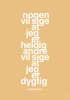 plakat: nogen vil sige at jeg er heldig andre vil sige at jeg er dygtig - charismatic-Håndbold-A1two3