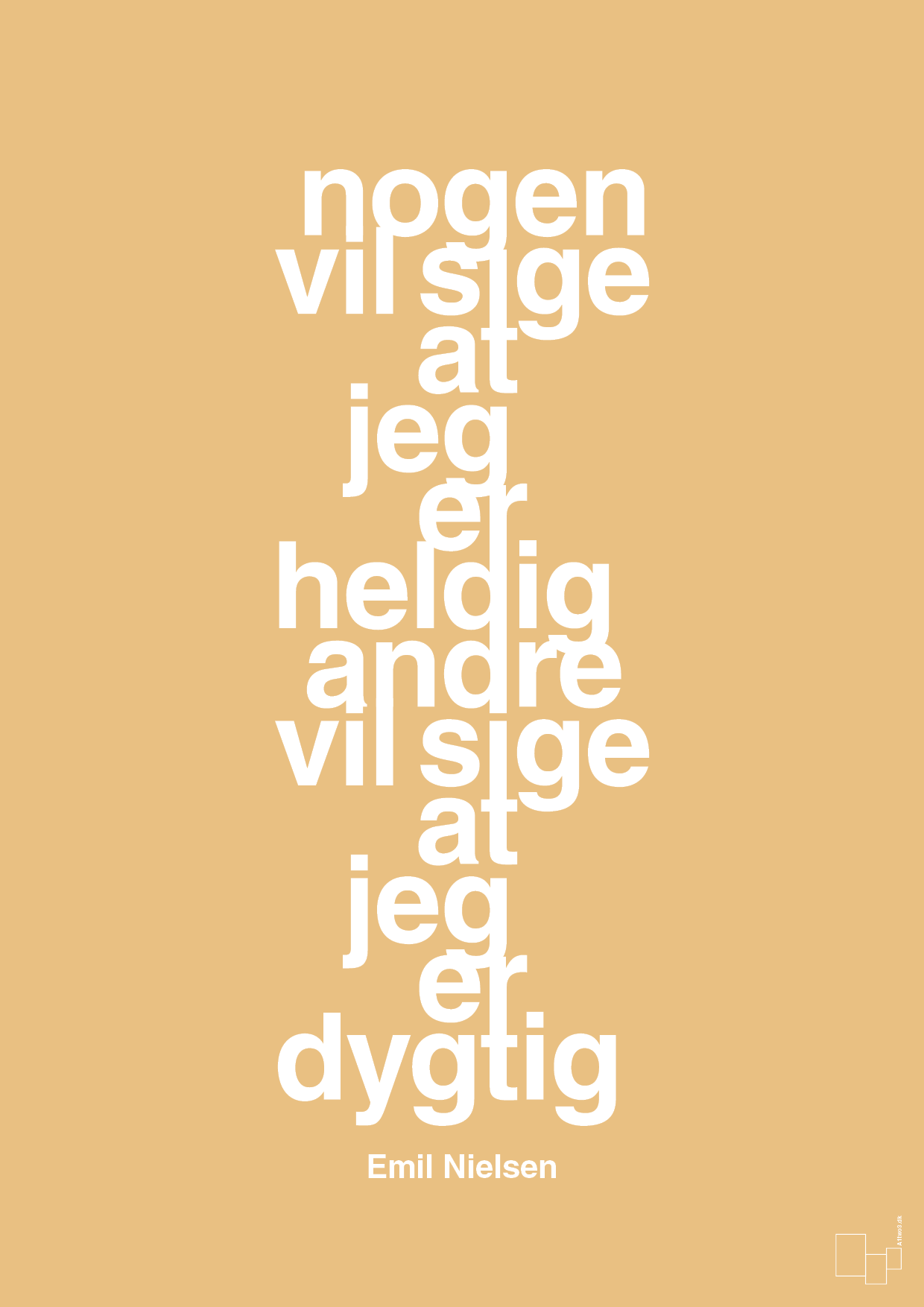 plakat: nogen vil sige at jeg er heldig andre vil sige at jeg er dygtig - charismatic-Håndbold-A1two3