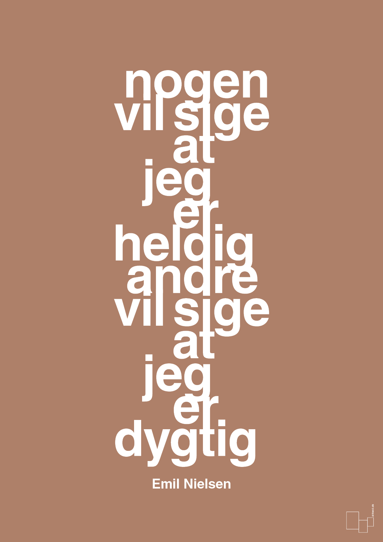 plakat: nogen vil sige at jeg er heldig andre vil sige at jeg er dygtig - cider spice-Håndbold-A1two3