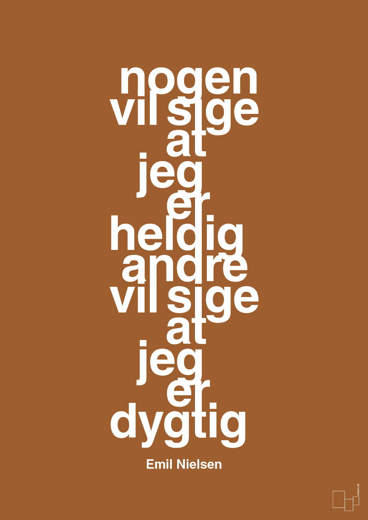 plakat: nogen vil sige at jeg er heldig andre vil sige at jeg er dygtig - cognac-Håndbold-A1two3