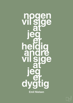 plakat: nogen vil sige at jeg er heldig andre vil sige at jeg er dygtig - jade-Håndbold-A1two3