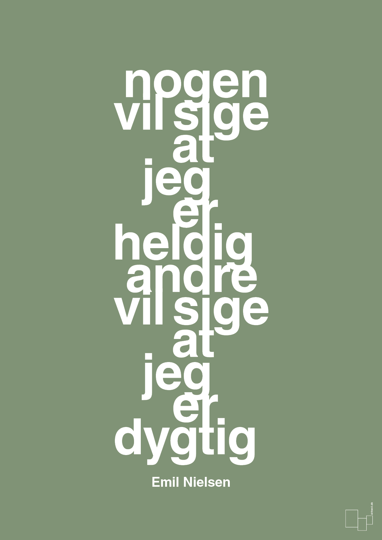 plakat: nogen vil sige at jeg er heldig andre vil sige at jeg er dygtig - jade-Håndbold-A1two3