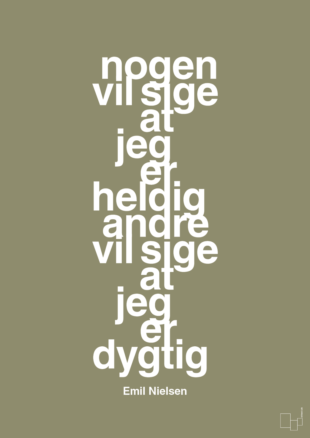 plakat: nogen vil sige at jeg er heldig andre vil sige at jeg er dygtig - misty forrest-Håndbold-A1two3
