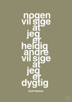 plakat: nogen vil sige at jeg er heldig andre vil sige at jeg er dygtig - misty forrest-Håndbold-A1two3