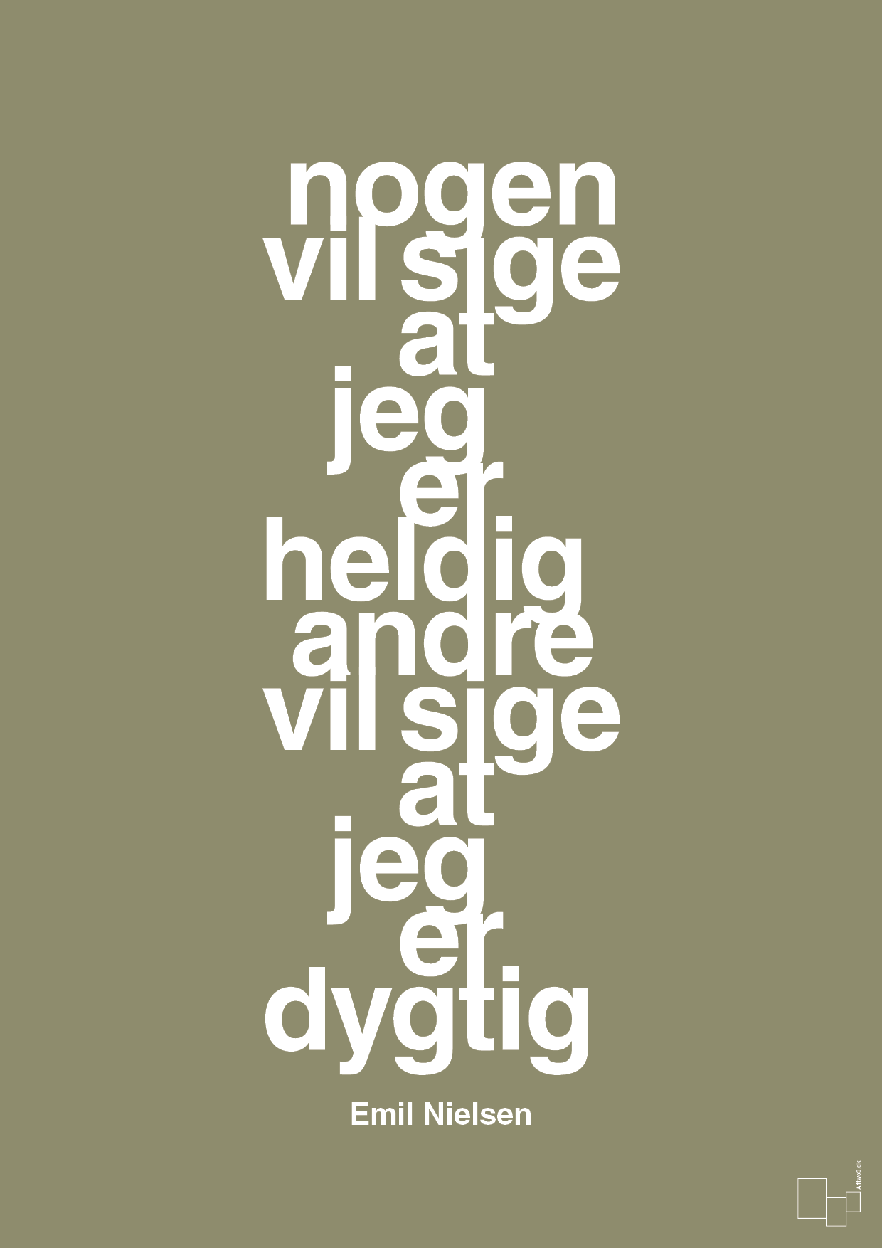plakat: nogen vil sige at jeg er heldig andre vil sige at jeg er dygtig - misty forrest-Håndbold-A1two3