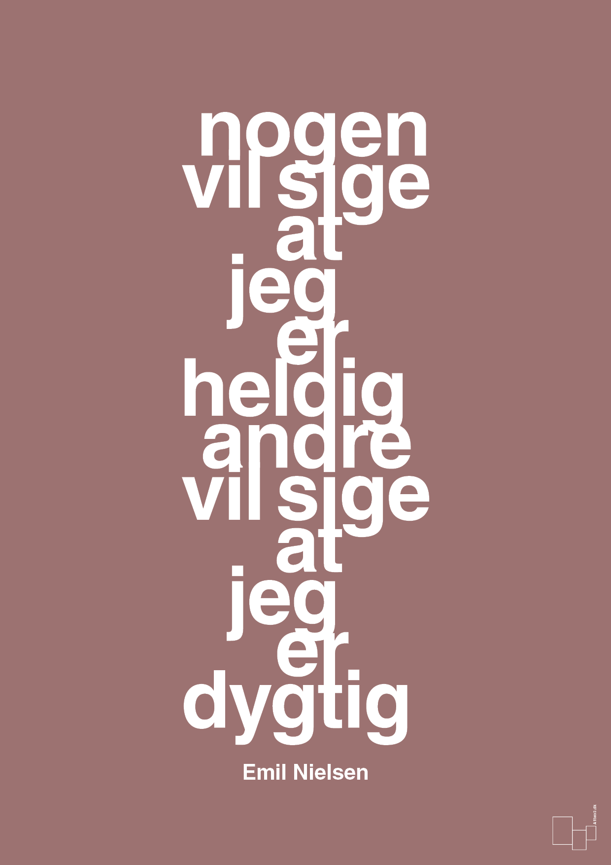 plakat: nogen vil sige at jeg er heldig andre vil sige at jeg er dygtig - plum-Håndbold-A1two3