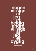 plakat: nogen vil sige at jeg er heldig andre vil sige at jeg er dygtig - red pepper-Håndbold-A1two3