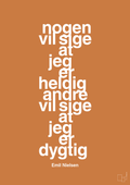 plakat: nogen vil sige at jeg er heldig andre vil sige at jeg er dygtig - rumba orange-Håndbold-A1two3