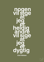 plakat: nogen vil sige at jeg er heldig andre vil sige at jeg er dygtig - secret meadow-Håndbold-A1two3