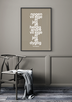 plakat: nogen vil sige at jeg er heldig andre vil sige at jeg er dygtig - heavenly blue-Håndbold-A1two3