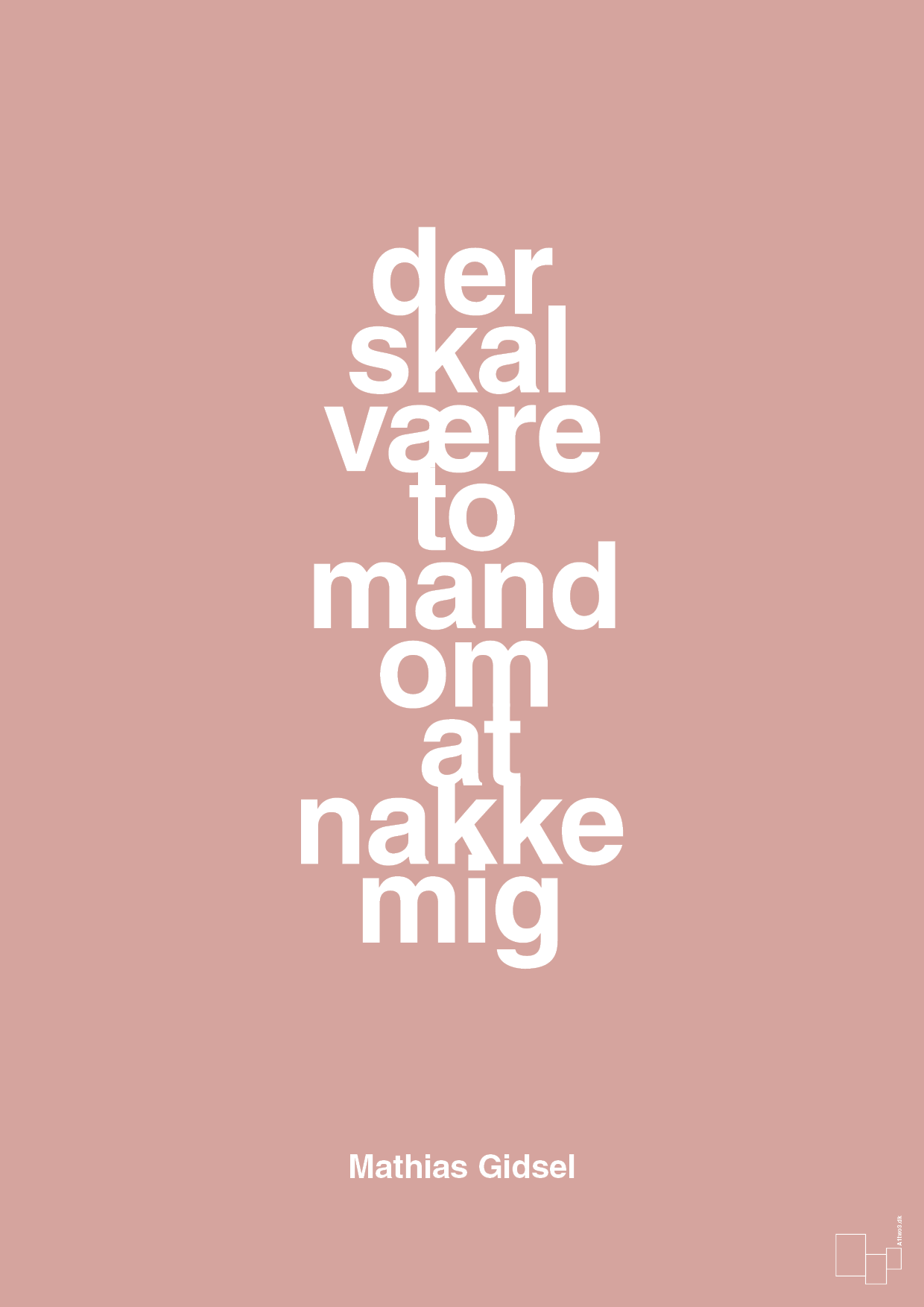 plakat: der skal være to mand om at nakke mig - bubble shell-Håndbold-A1two3