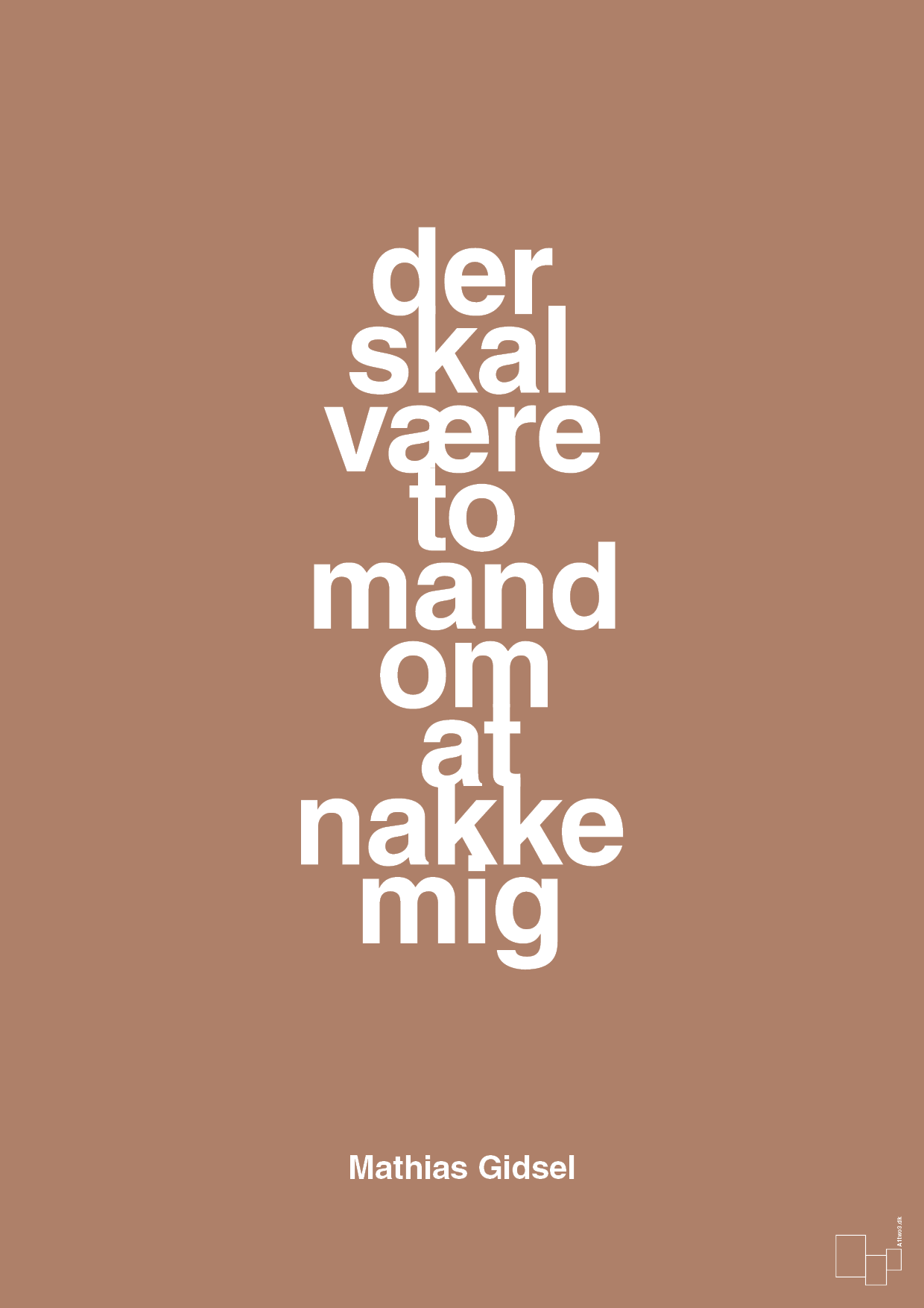 plakat: der skal være to mand om at nakke mig - cider spice-Håndbold-A1two3