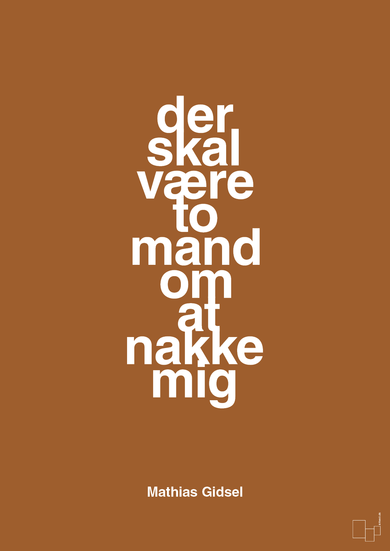 plakat: der skal være to mand om at nakke mig - cognac-Håndbold-A1two3