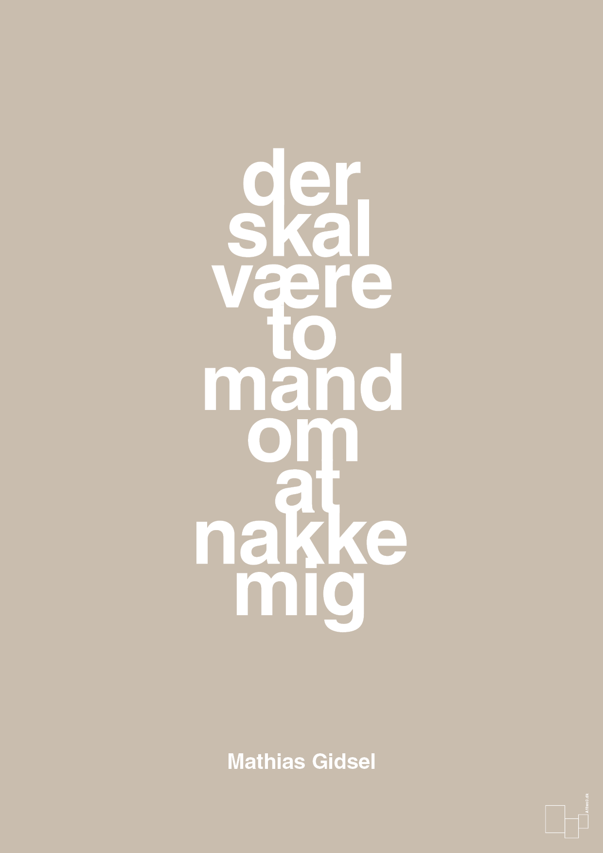 plakat: der skal være to mand om at nakke mig - creamy mushroom-Håndbold-A1two3