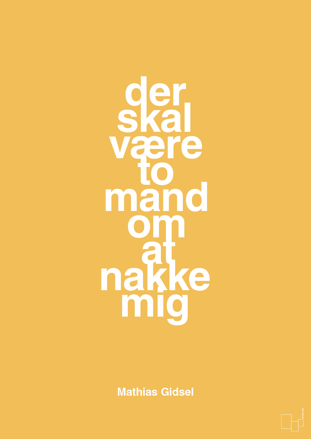 plakat: der skal være to mand om at nakke mig - honeycomb-Håndbold-A1two3