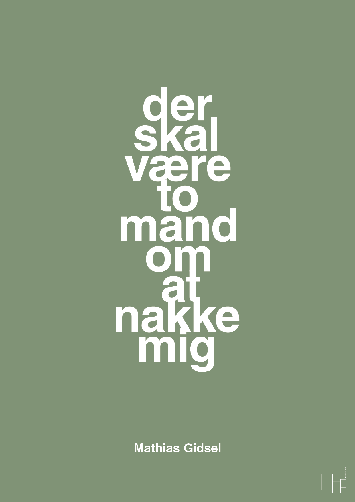 plakat: der skal være to mand om at nakke mig - jade-Håndbold-A1two3