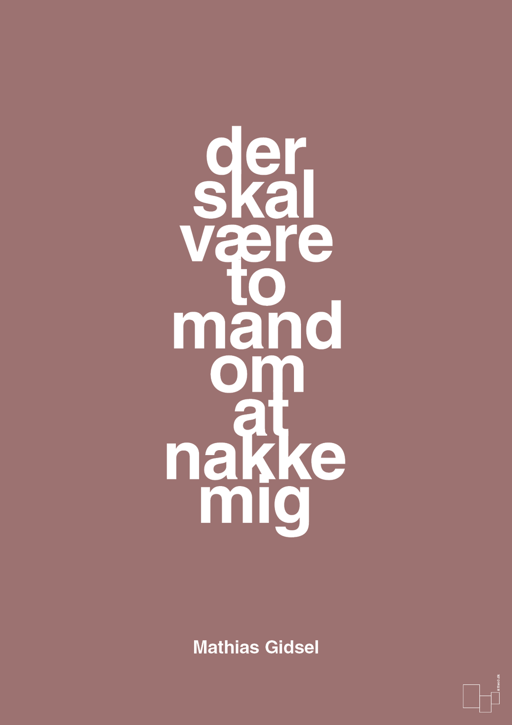 plakat: der skal være to mand om at nakke mig - plum-Håndbold-A1two3