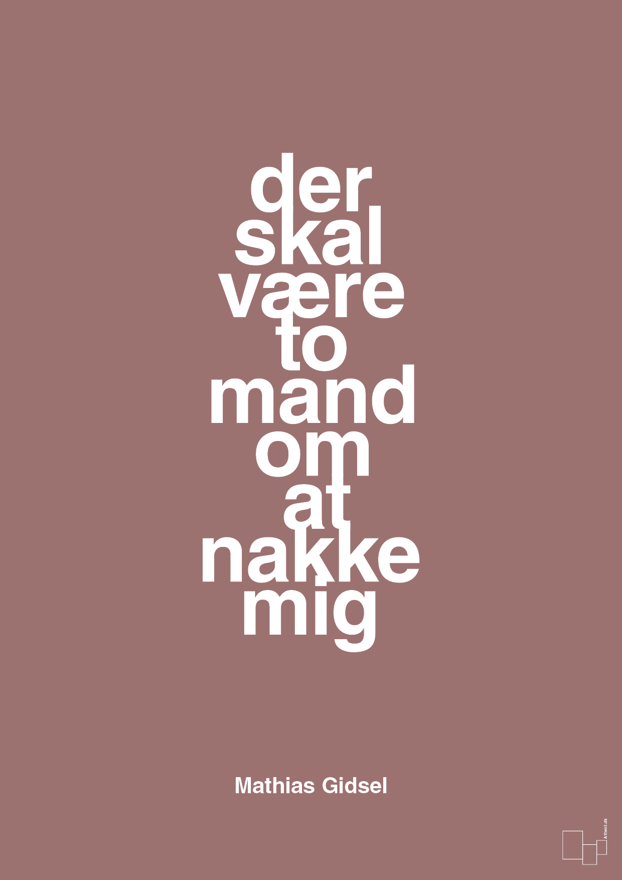 plakat: der skal være to mand om at nakke mig - plum-Håndbold-A1two3