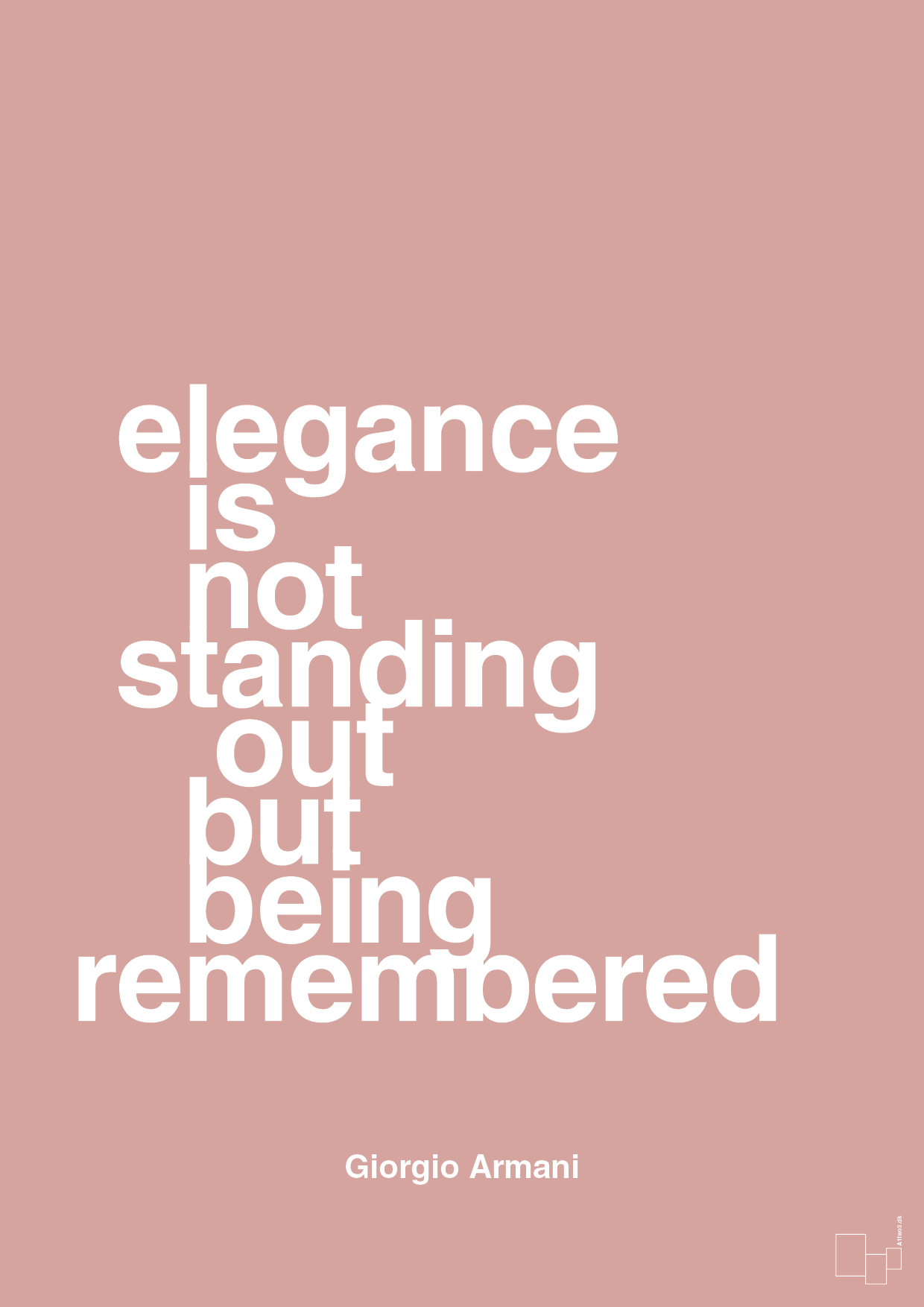plakat: elegance is not standing out but being remembered - bubble shell-Mode-A1two3