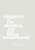 plakat: elegance is not standing out but being remembered - painters white-Mode-A1two3