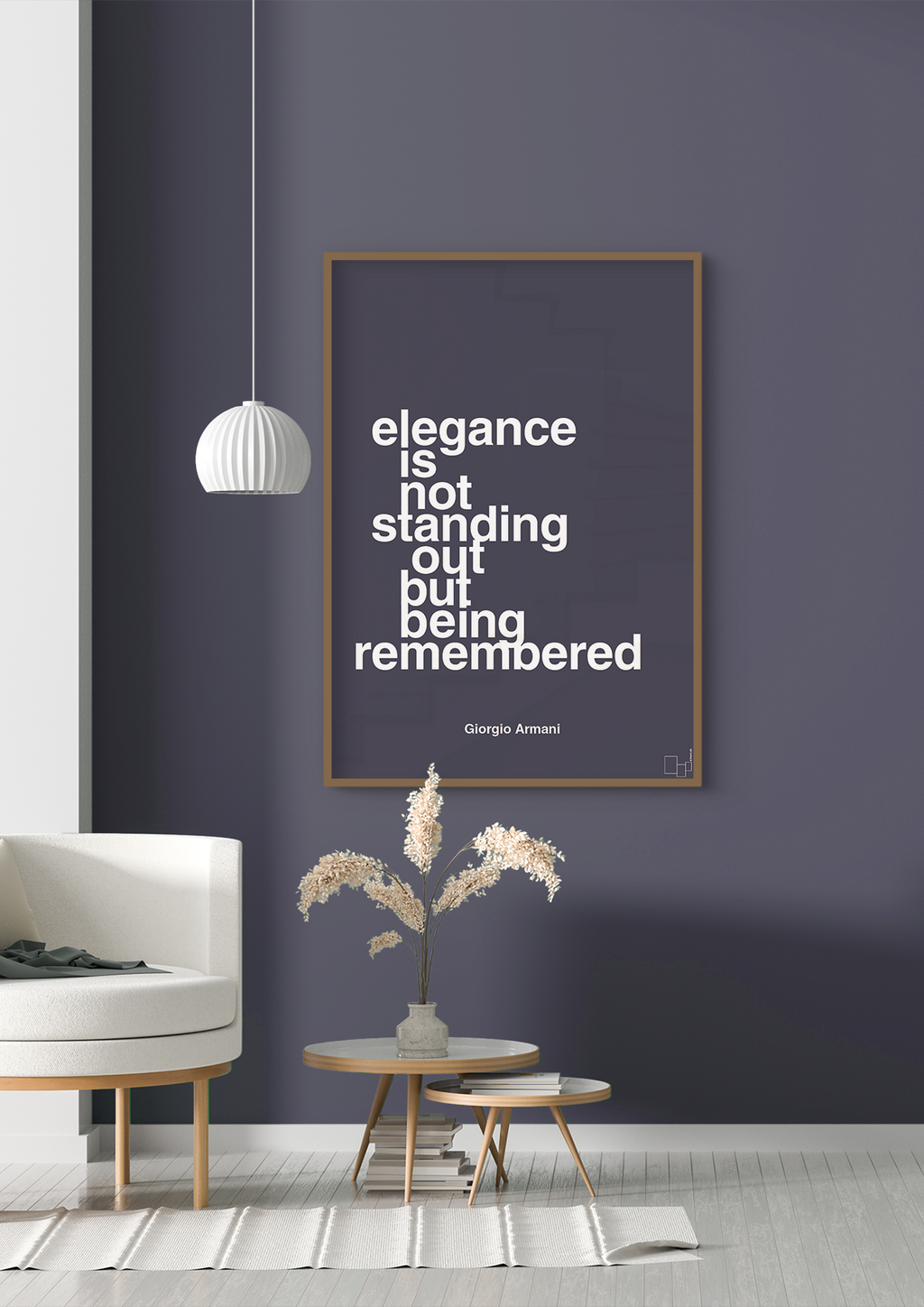 plakat: elegance is not standing out but being remembered - honeycomb-Mode-A1two3