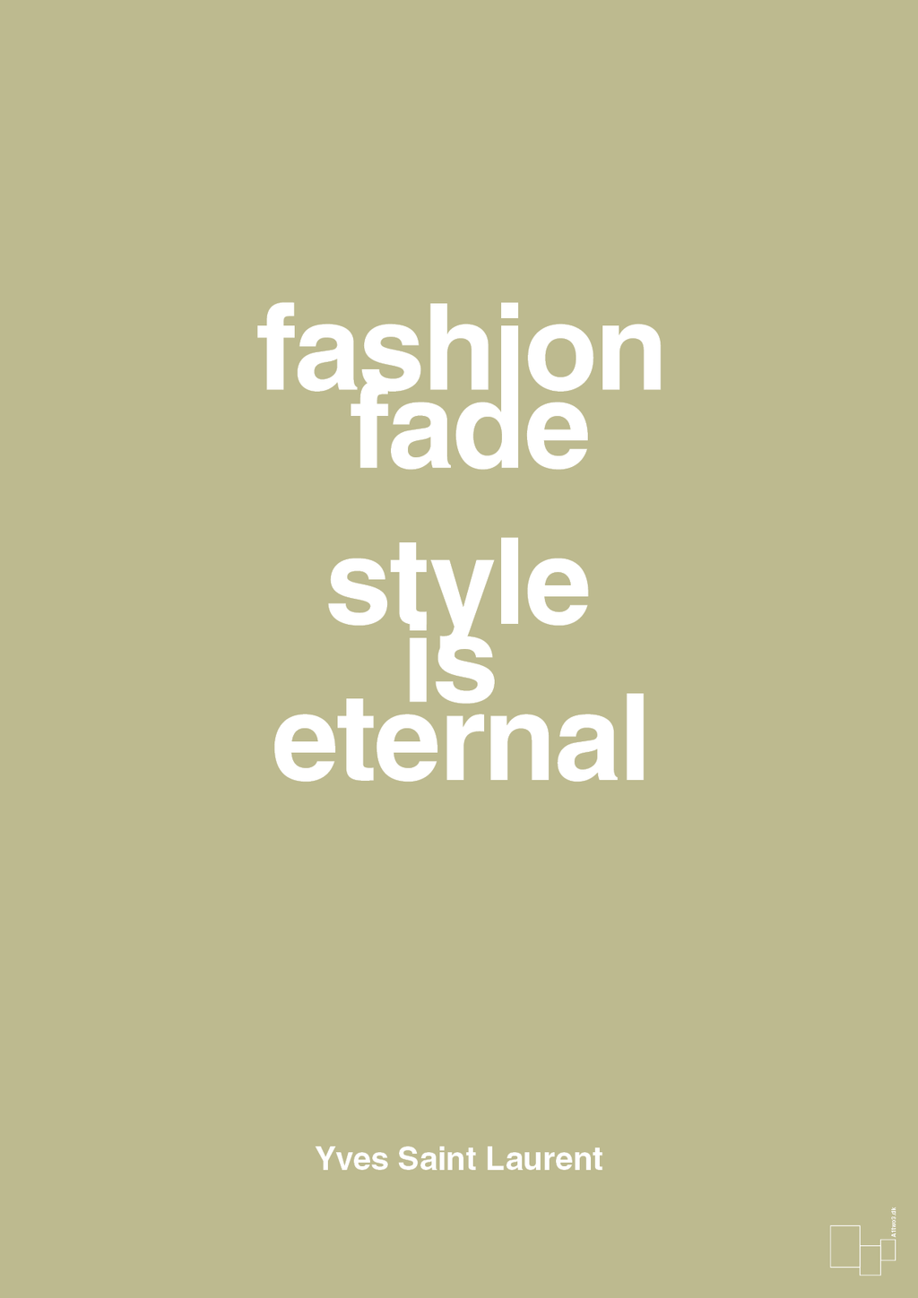 plakat: fashion fade style is eternal - back to nature-Mode-A1two3