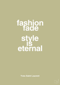 plakat: fashion fade style is eternal - back to nature-Mode-A1two3