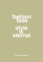 plakat: fashion fade style is eternal - back to nature-Mode-A1two3