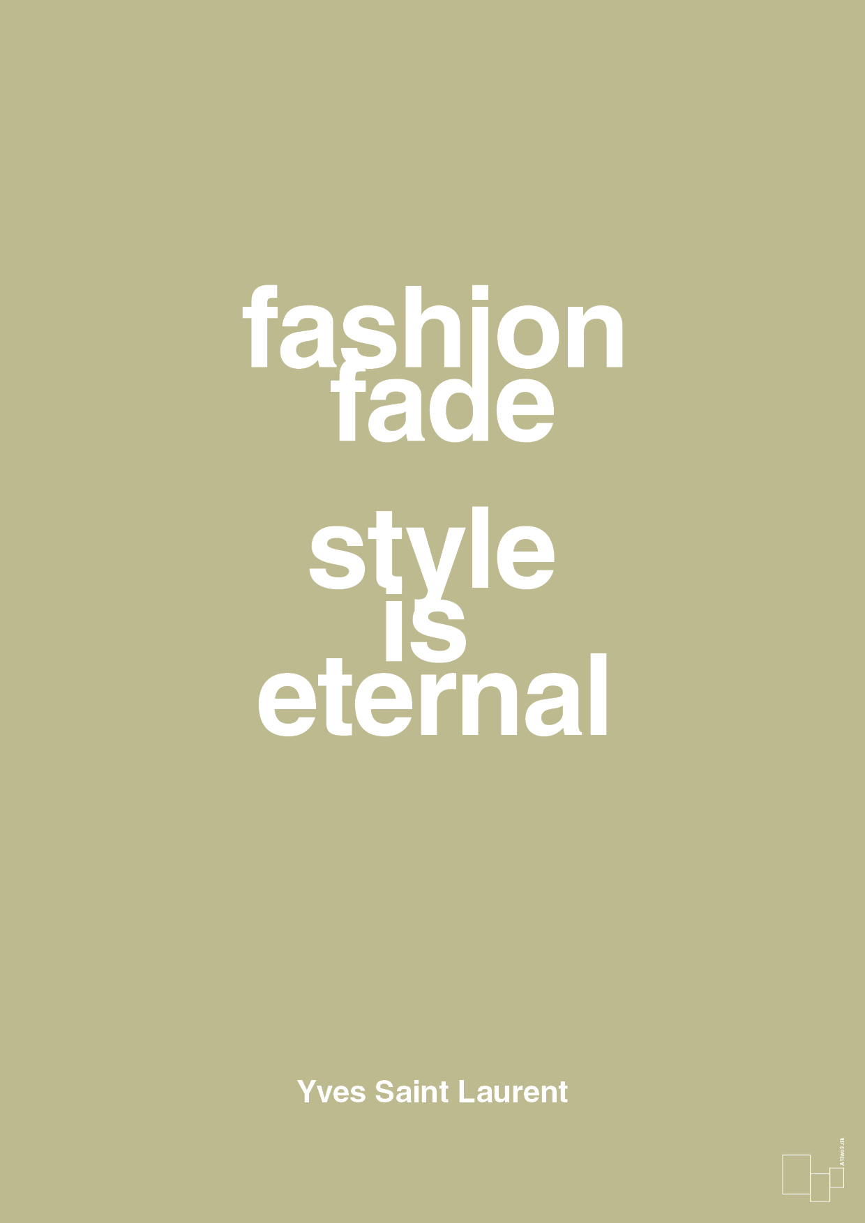 plakat: fashion fade style is eternal - back to nature-Mode-A1two3