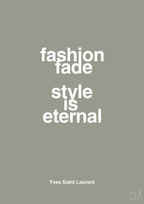 plakat: fashion fade style is eternal - battleship gray-Mode-A1two3