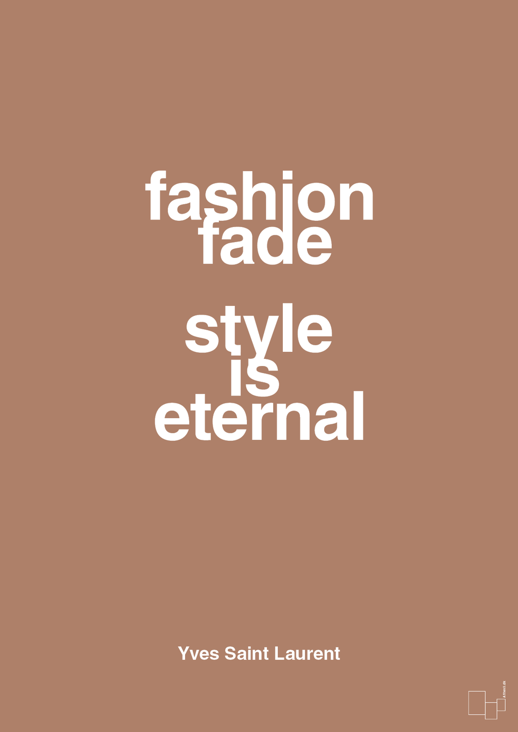 plakat: fashion fade style is eternal - cider spice-Mode-A1two3