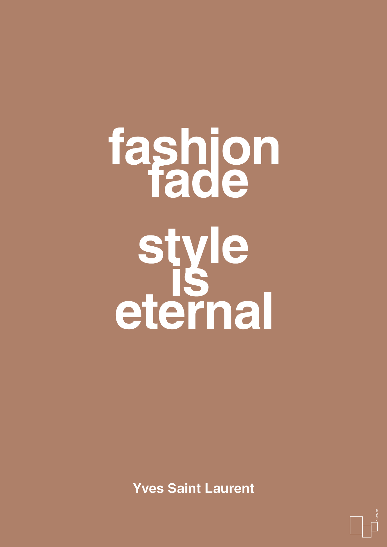 plakat: fashion fade style is eternal - cider spice-Mode-A1two3