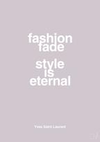 plakat: fashion fade style is eternal - dusty lilac-Mode-A1two3