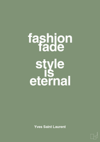 plakat: fashion fade style is eternal - jade-Mode-A1two3