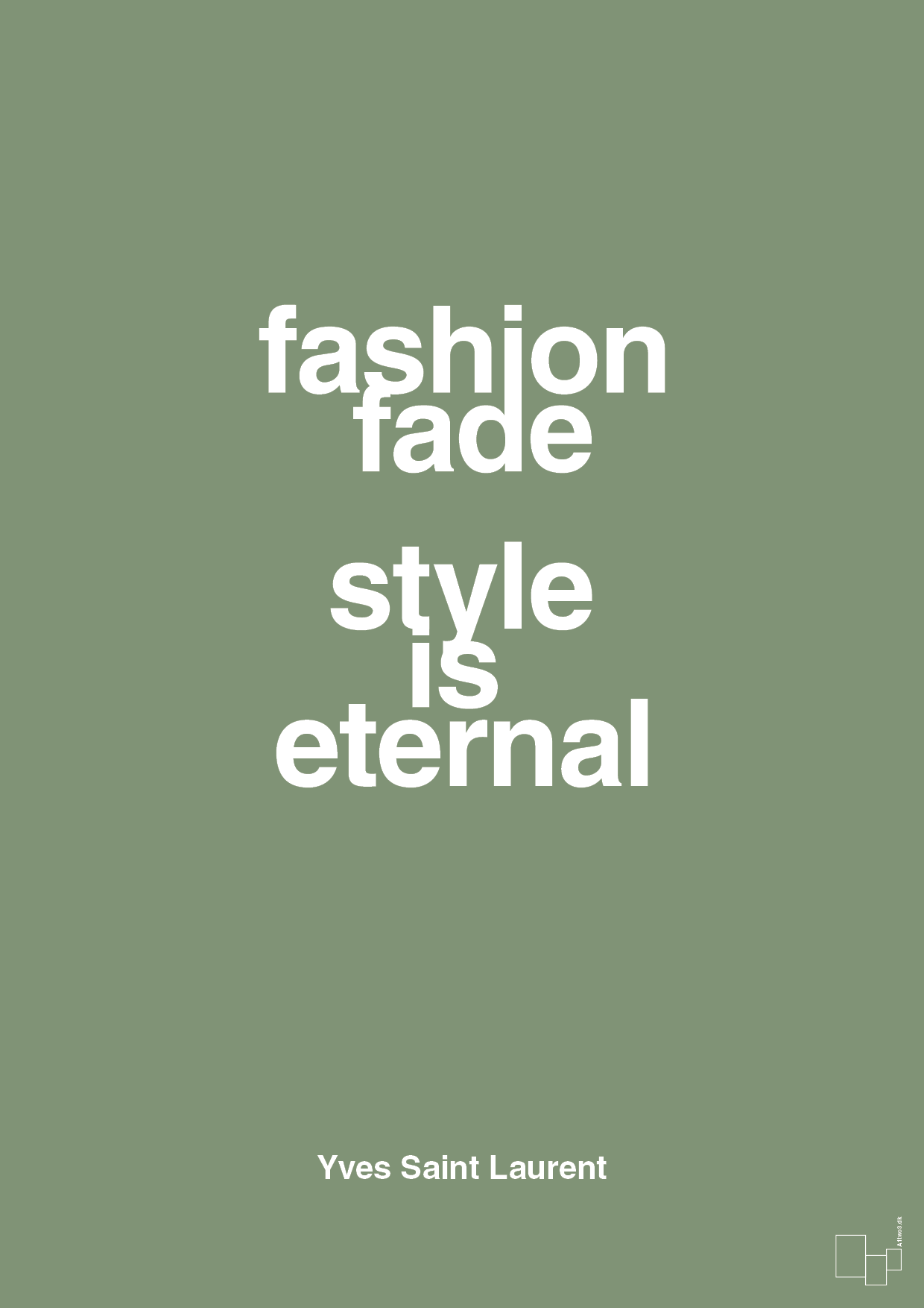 plakat: fashion fade style is eternal - jade-Mode-A1two3